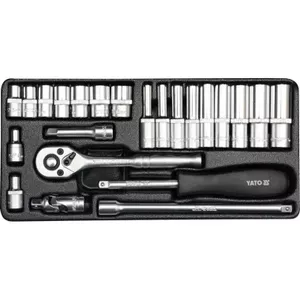 1/4" instrumentu komplekts YATO YT-14421, 23 gab.