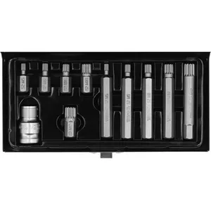 Screwdriver Bit Set Yato YT-0415 10 pcs 12-spline 9.5 mm
