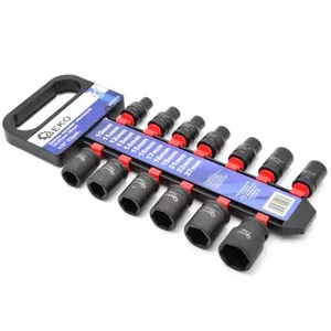Socket set 1/2" GEKO G10512, 13-piece, 10–32 mm, 75 mm extension