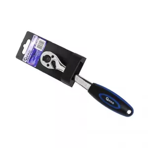 Реверсивная трещотка GEKO 205 мм, 72 зуба, CrV, приводы 1/2", 3/8", 1/4"