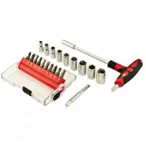 Screwdriver set faster tools T21 — 21 pieces, assorted screwdriver bits and handles