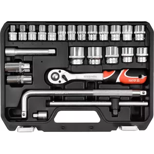 Yato YT-38741 socket wrench Socket wrench set 25 pc(s)