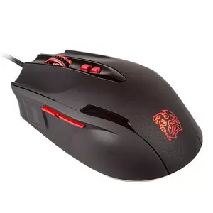 Игровая амбидекстрная мышь THERMALTAKE Black FP — лазерная, 5700 DPI, 7 кнопок, USB Type-A, чёрная