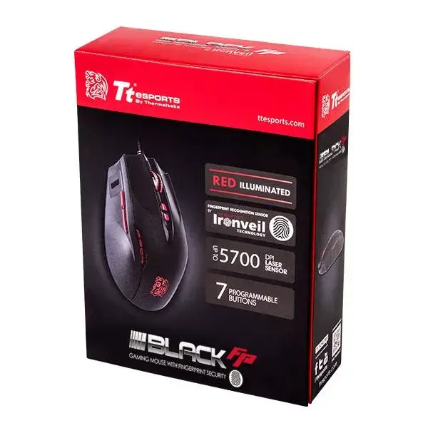 Игровая амбидекстрная мышь THERMALTAKE Black FP Photo 6