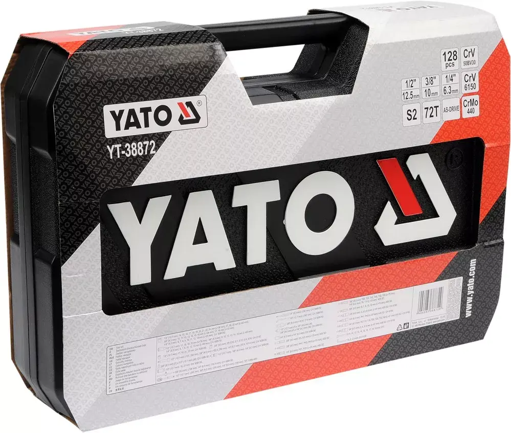 Mechanics tool set YATO YT-38872 — 128 tools Photo 4