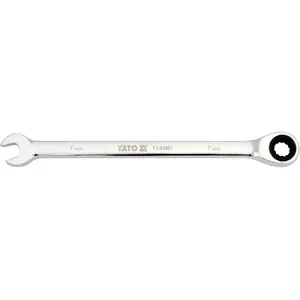 Combination wrench YATO YT-01907, 7 mm, chrome-vanadium steel, silver, 1 pc, 18 mm width