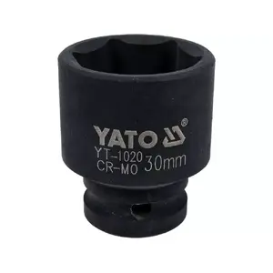 Triecienuzgriežņu galva YATO YT-1020, 1/2" izvads, melna, Ø 4.2 cm, platums 48 mm