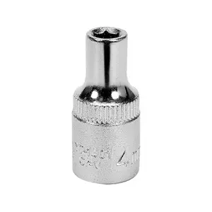 Socket YATO YT-1411 1/4" drive, 25 mm length, single piece