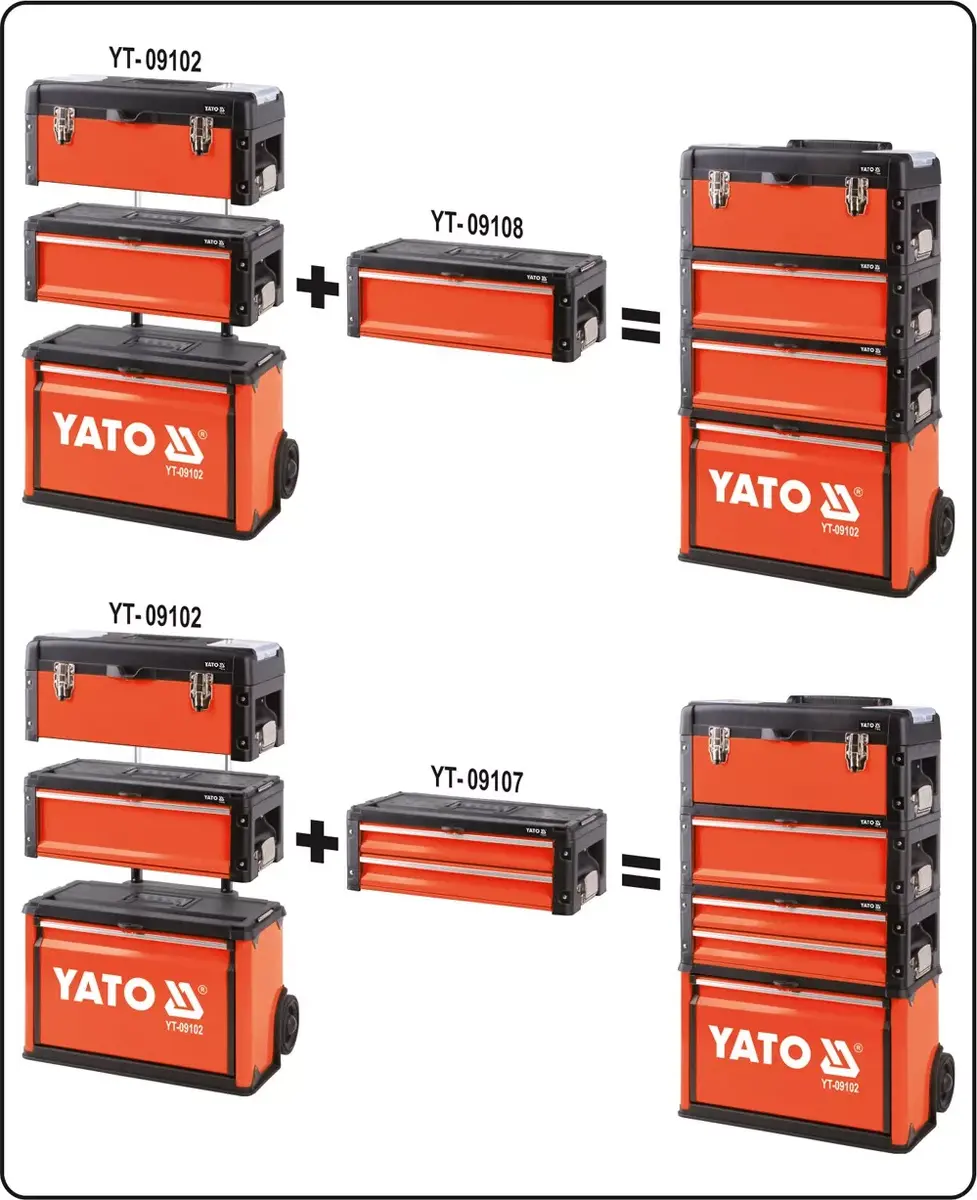 YATO YT-09102 tool box — aluminum/metal/plastic Photo 5