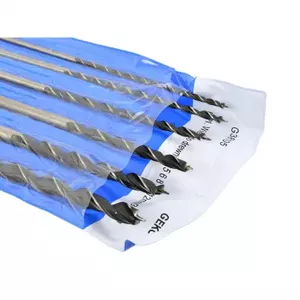 Wood drill bit set GEKO G38105, 6 pieces, sizes 4–12 mm, length 300 mm