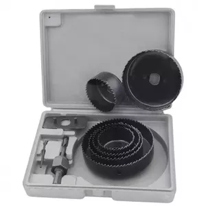 Hole Saw Set GEKO G30002 6 pcs, sizes 51–102 mm