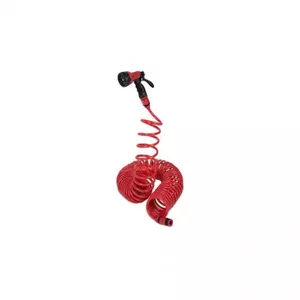 Garden hose 15 m KREATOR KRTGR6703 — spiral design, flexible watering hose