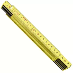 Measuring tape SOLA HG 2/10, folding wooden rule, 2 m, yellow