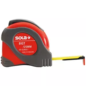 Рулетка SOLA BIG T 5 м модель 50021301 — стальная лента, метрическая шкала