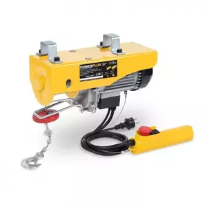Электрическая лебедка POWERPLUS POWX902 1050 Вт, грузоподъёмность 300/600 кг, компактный тягун