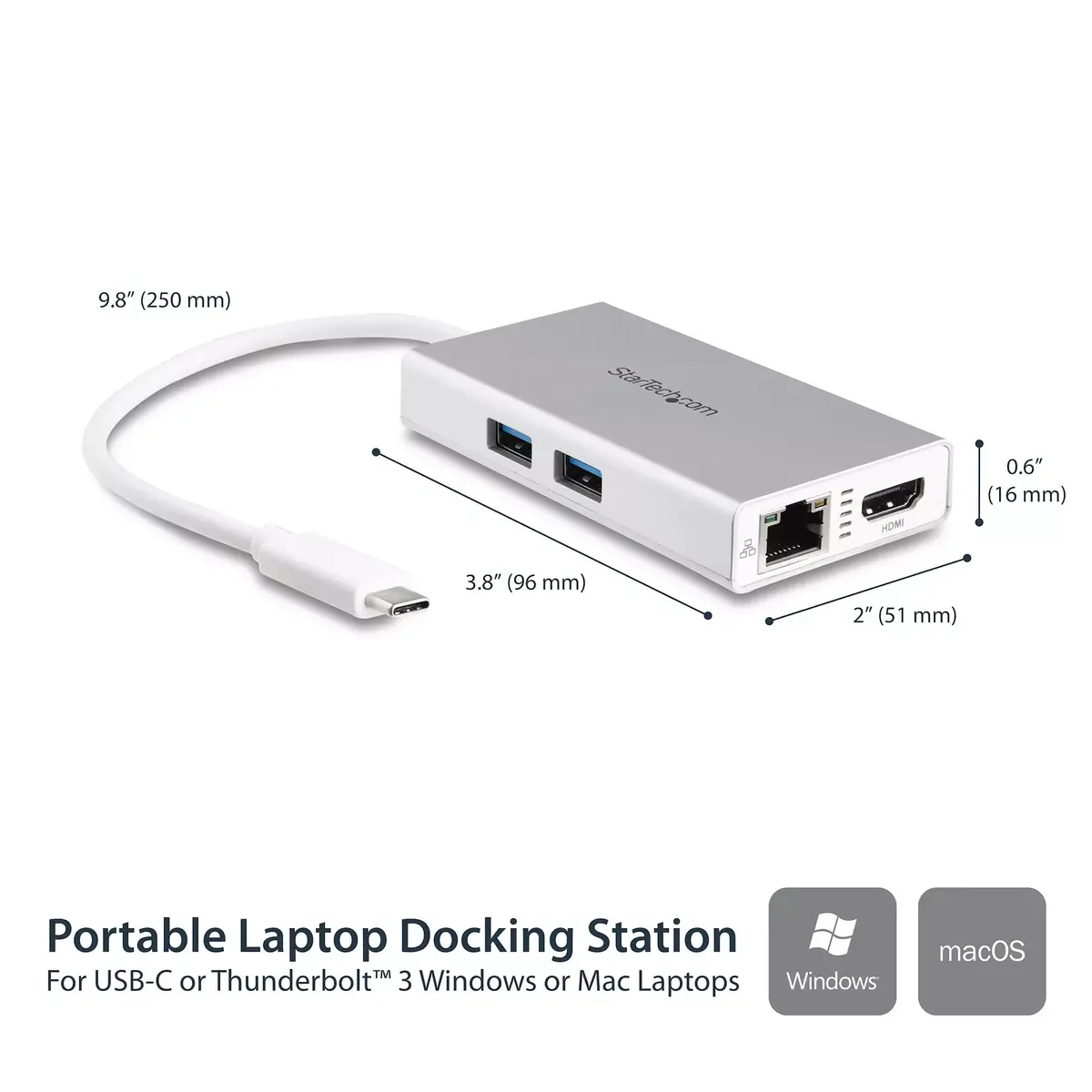 StarTech USB-C Multiport Adapter DKT30CHPDW Photo 2