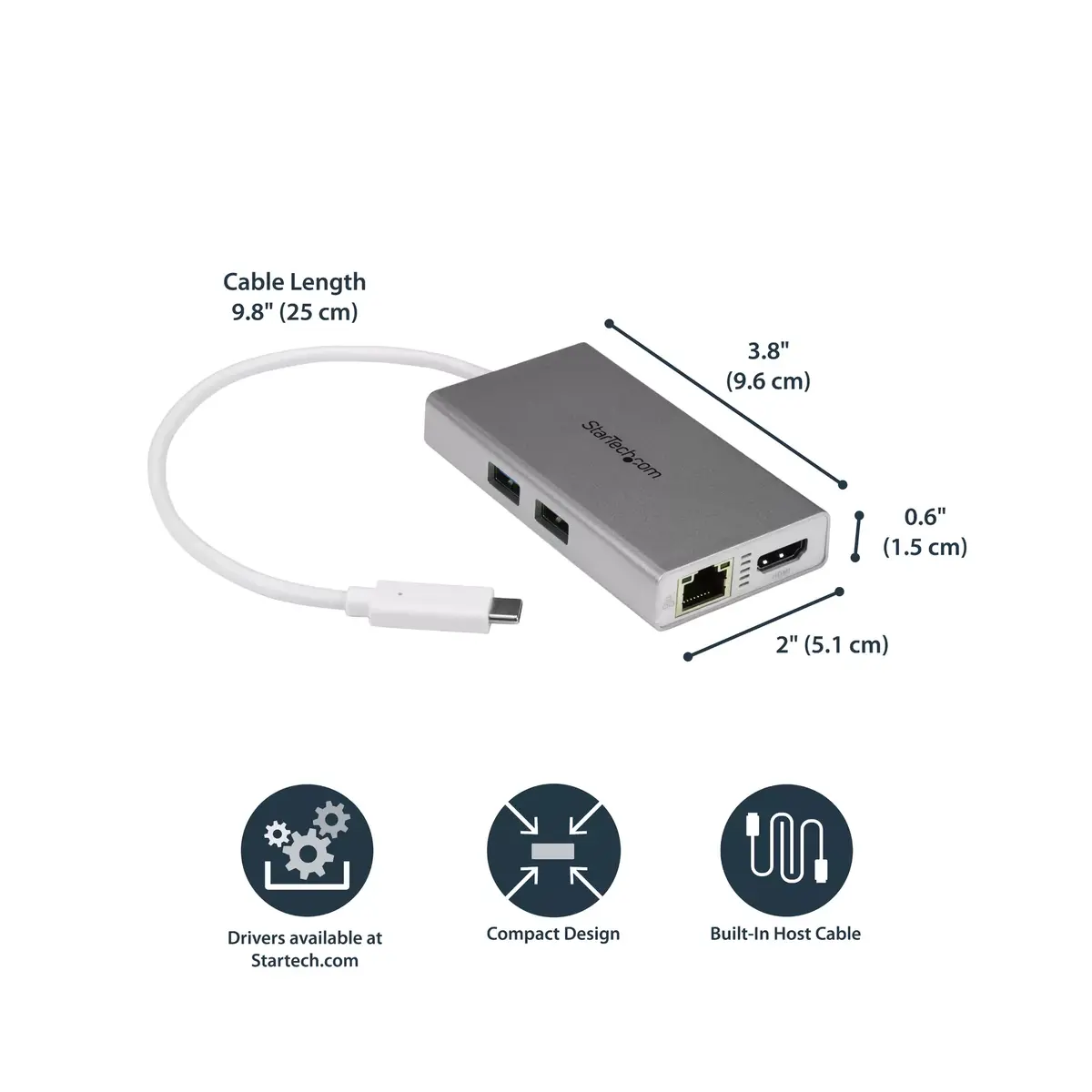 StarTech USB-C Multiport Adapter DKT30CHPDW Photo 11