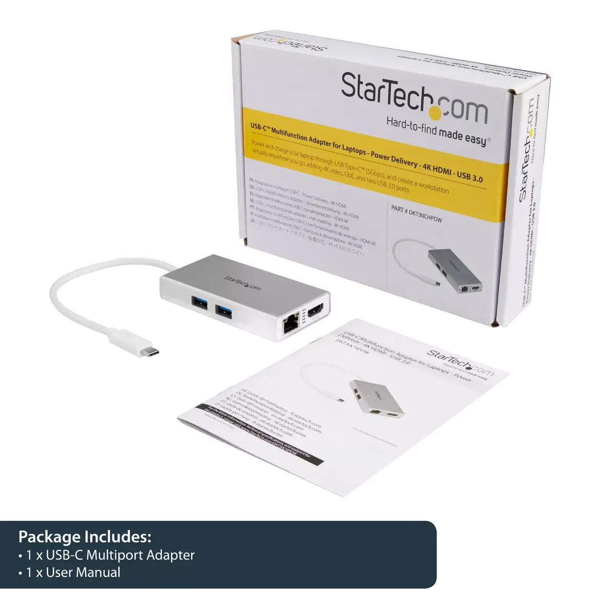 StarTech USB-C Multiport Adapter DKT30CHPDW Photo 12