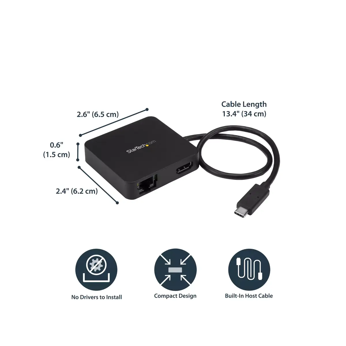 USB C Multiport adapteris StarTech.com DKT30CHD Photo 11