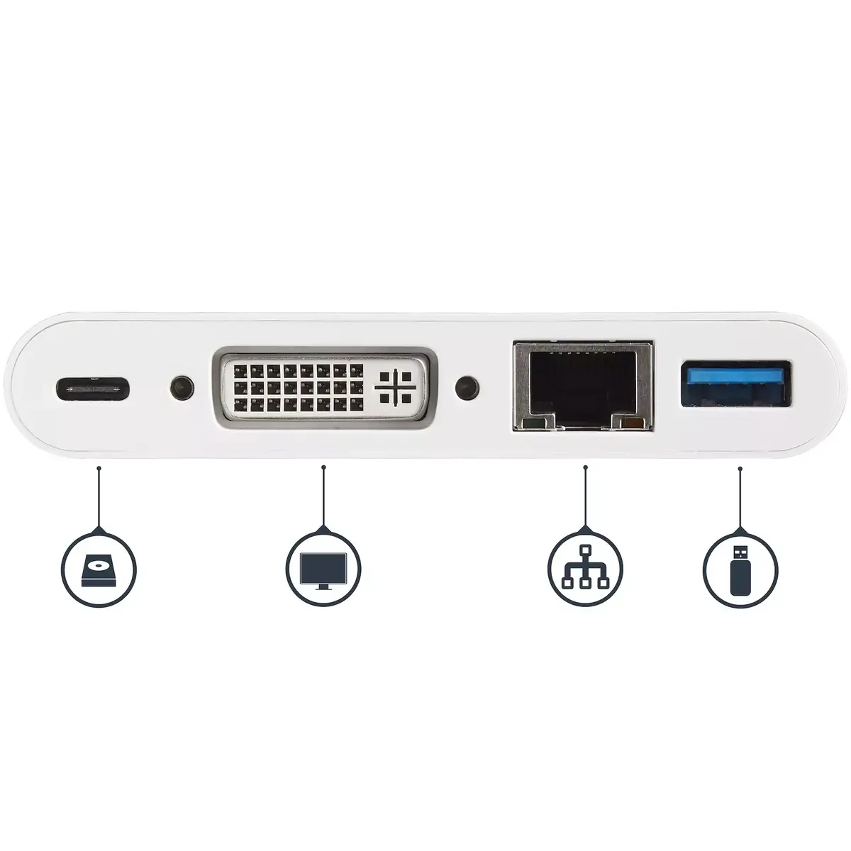 StarTech USB-C uz DVI-D daudzportu adapteris DKT30CDVPD Photo 5
