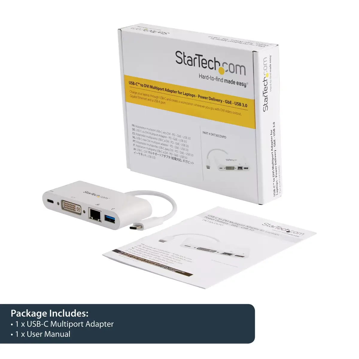 StarTech USB-C uz DVI-D daudzportu adapteris DKT30CDVPD Photo 7