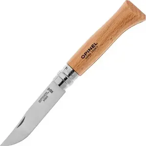 Pocket knife Opinel No. 08 — Opinel stainless steel blade, folding wooden handle