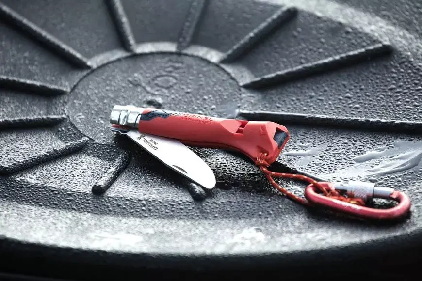 Saliekamais nazis Opinel N°07 Camper/scout Red Photo 3