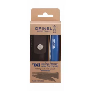 Складной нож Opinel N°08 Camper/scout Blue Длина лезвия 8.5 см