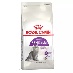Sausais kaķu barība Royal Canin Sensible 33 4 kg — pieaugušiem, putnu gaļa un rīsi, olbaltumvielas 33%, tauki 22%