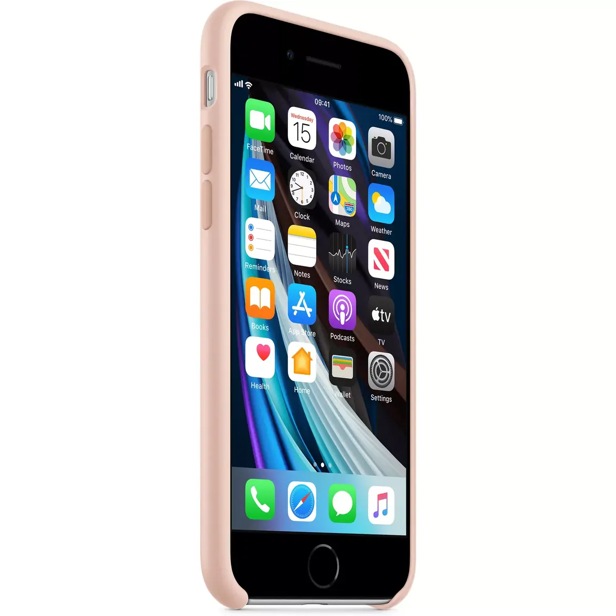 Vāks Apple iPhone SE Silikona Lietā - Pink Sand Photo 5