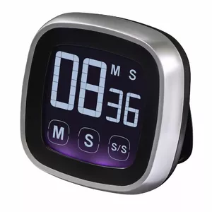 Hama Touch Digital kitchen timer Black, Silver