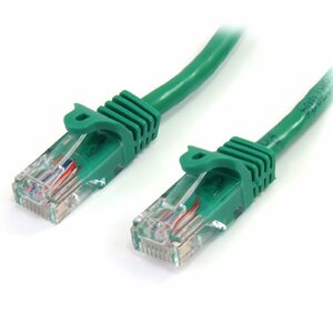 StarTech.com 45PAT50CMGN tīkla kabelis Zaļš 0,5 m Cat5e U/UTP (UTP)
