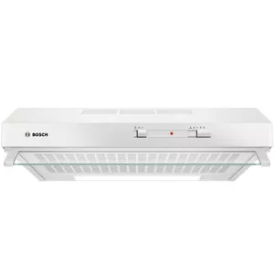 Настенная вытяжка Bosch Serie 2 DUL62FA21, 600 мм, белая, 3 скорости, 250 м³/ч, флисовый фильтр