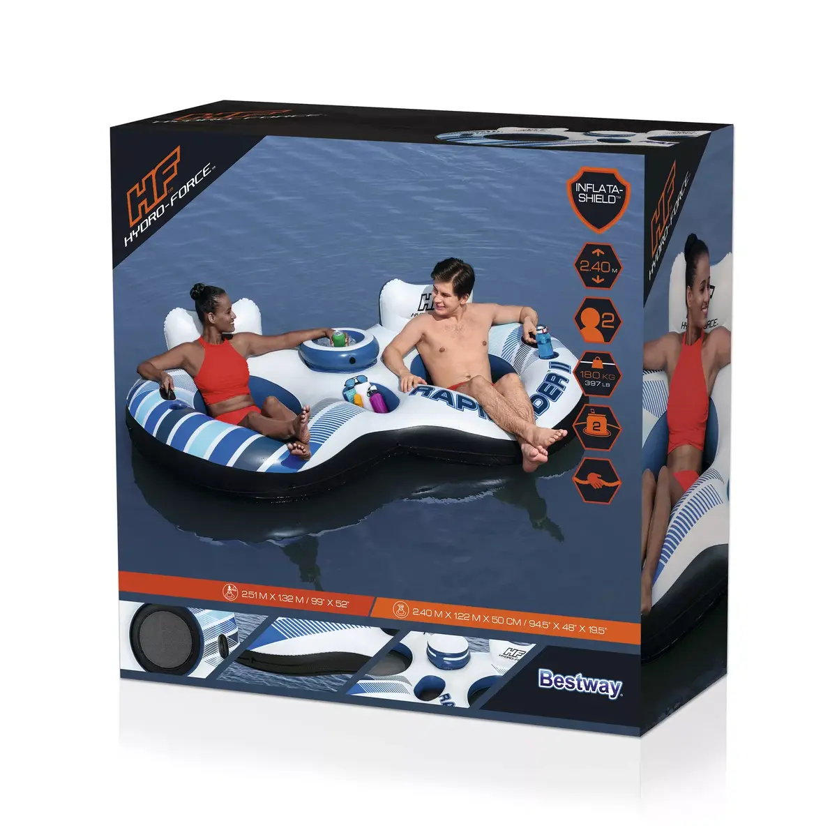 Bestway Coolerz Rapid Rider X2 TUB надувное сиденье Photo 23