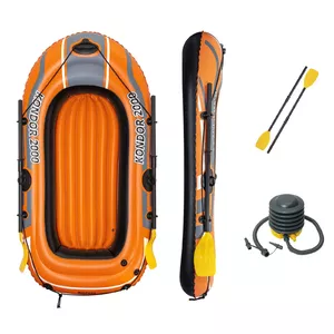 Piepūšamā laiva Bestway HYDRO-FORCE 1880×980 mm ar airēm un kājas sūknīti, 3.97 kg