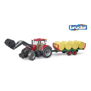 Toy play vehicle and play track BRUDER 3198, plastic, red, recommended age 3+