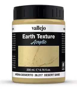 Acrylic Texture Paste VALLEJO Desert Sand 200 ml brown (Masa Earth Textures)