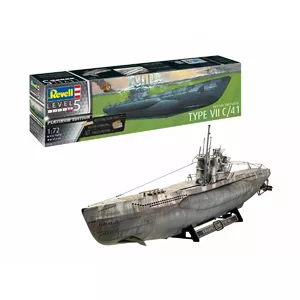 Пластиковая модель REVELL подводная лодка Type VII C/41 в масштабе 1/72