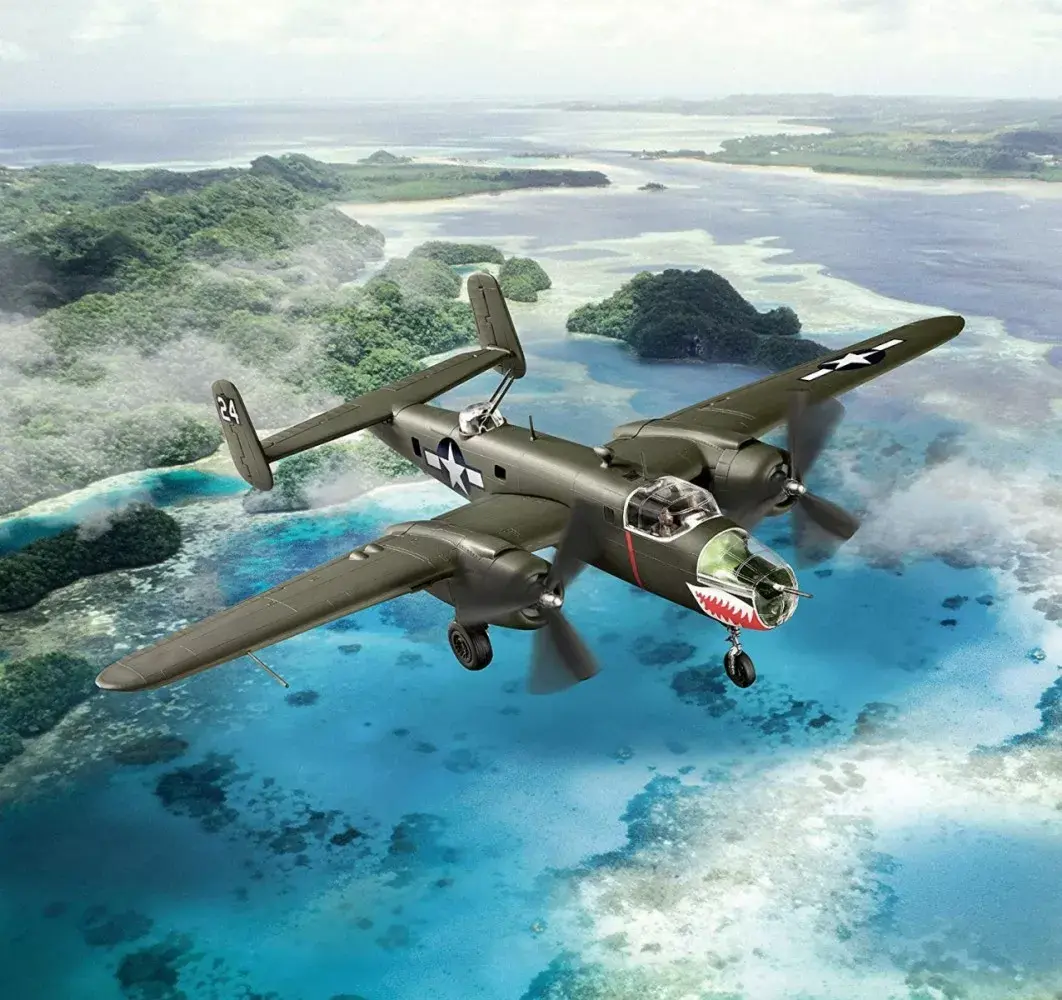 REVELL B-25 Mitchell пластиковая модель 1:72 Photo 8
