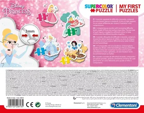 Clementoni My First Puzzles — 3 detaļu Disney Princess puzle Photo 3
