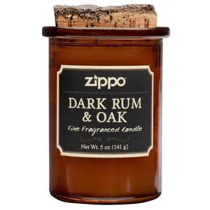 Lighter Zippo Candle Spirit Dark Rum & Oak 70016 – refillable windproof metal lighter with candle-scented insert
