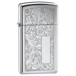 Lighter Zippo 1652 Slim Windproof Design by Zippo — slim metal refillable windproof lighter
