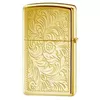 Lighter Zippo Slim Venetian Gold Photo 2