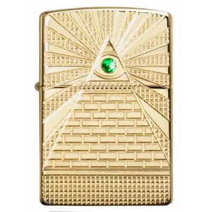 Lighter Zippo 49060 Armor Eye of Providence design by Zippo — windproof refillable metal lighter