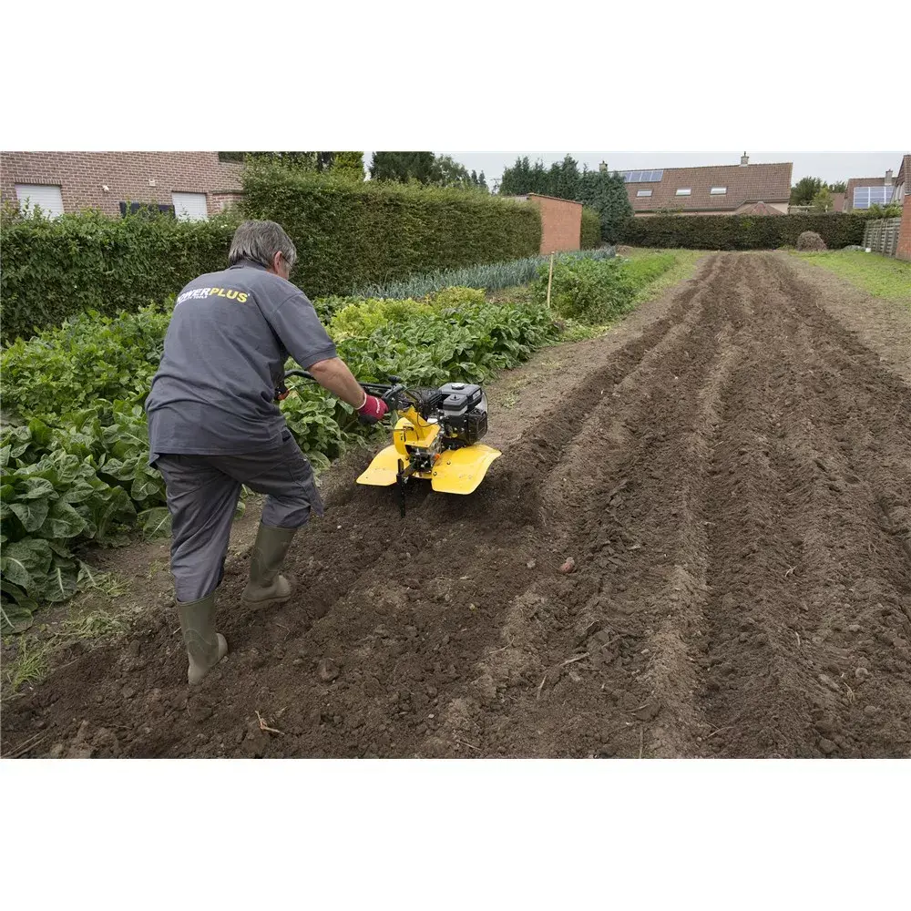 POWERPLUS Cultivator 208cc benzīna mini kultivators Photo 7