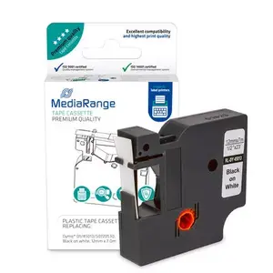 Plastic tape cassette MediaRange MRDY45013 for Dymo label printers