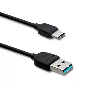 USB 2.0 data cable QOLTEC 50391, USB A to USB C, 1.2 m, Black