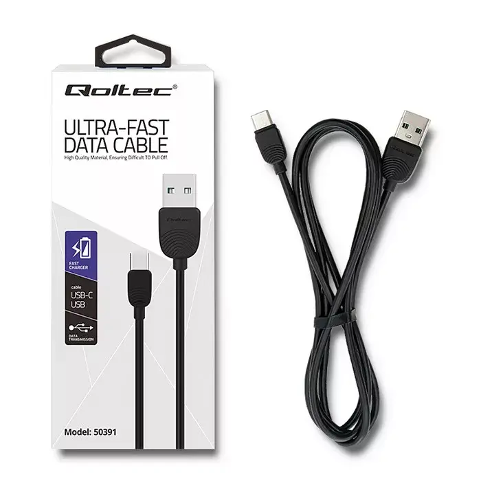 QOLTEC 50391 USB 2.0 cable USB A to USB C 1.2 m Photo 3
