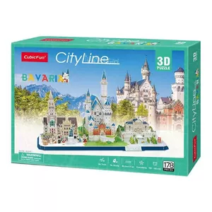 3D-пазл cubicfun City Line Bavaria 306-20267 — бумажная 3D модель-конструктор