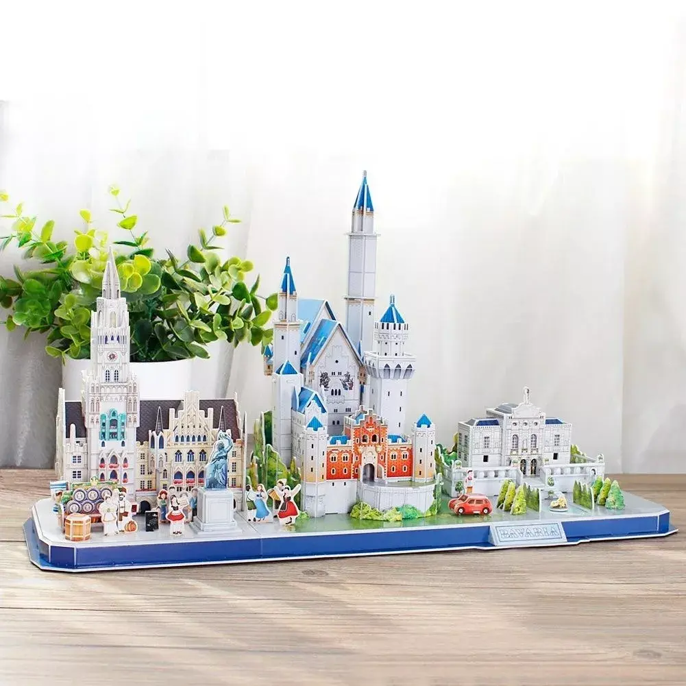 3D-пазл cubicfun City Line Bavaria 306-20267 Photo 4